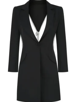 Blazers|Dresses*Mew Mews Fashion Juno Plunge Backless Blazer Dress