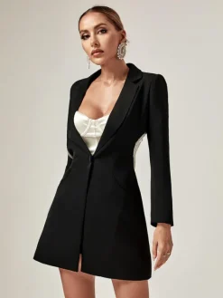 Blazers|Dresses*Mew Mews Fashion Juno Plunge Backless Blazer Dress
