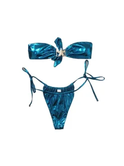 Bikini Sets|Swimwear*Mew Mews Fashion Jupiter Starfish Metallic Bikini Two Piece Set