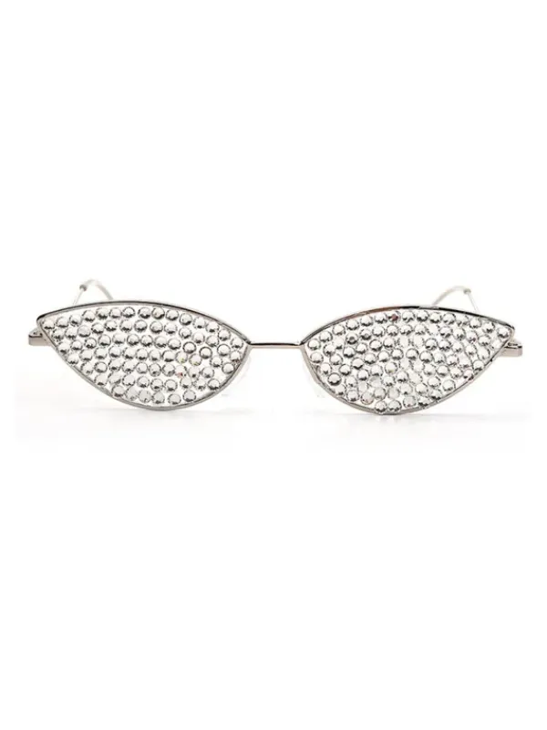 Glasses*Mew Mews Fashion Katy Crystal Cat Eye Frame Glasses
