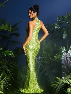 Dresses|Maxi Dresses*Mew Mews Fashion Lajita Halterncke Sequin Maxi Dress