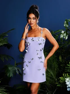 Dresses|Mini Dresses*Mew Mews Fashion Lameez Spaghetti Butterfly Mini Dress