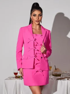 Sets & Co-ords*Mew Mews Fashion Lavonte Long Sleeve Bow Blazer Set