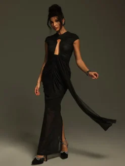 Dresses|Maxi Dresses*Mew Mews Fashion Liserre Ruched Cutout Draped Maxi Dress