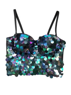 Tops*Mew Mews Fashion Lito Sequin Embellished Top