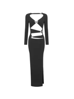 Dresses|Maxi Dresses*Mew Mews Fashion Ludo Butterfly Embellished Cutout Dress