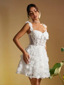 Dresses|Mini Dresses*Mew Mews Fashion Magni Spaghetti Flower Mini Dress