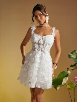 Dresses|Mini Dresses*Mew Mews Fashion Magni Spaghetti Flower Mini Dress