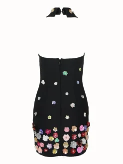 Dresses|Mini Dresses*Bandage Makari Flower Collar Dress