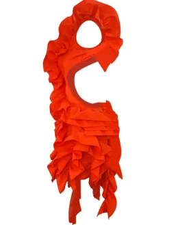 Dresses|Mini Dresses*Mew Mews Fashion Margie Cutout Ruffle Tiered Dress In Orange
