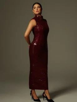 Dresses|Maxi Dresses*Mew Mews Fashion Marius Sleeveless Rhinestone Maxi Dress