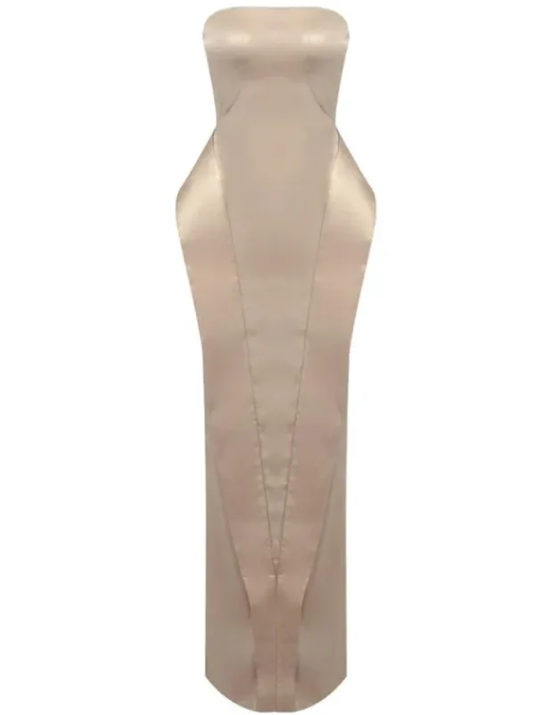 Dresses|Maxi Dresses*Mew Mews Fashion Maxima Strapless Satin Maxi Dress