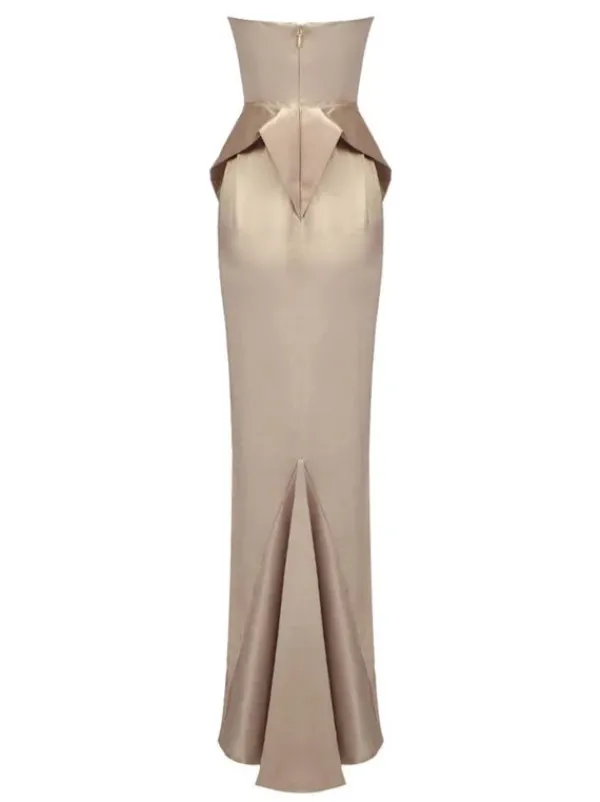 Dresses|Maxi Dresses*Mew Mews Fashion Maxima Strapless Satin Maxi Dress