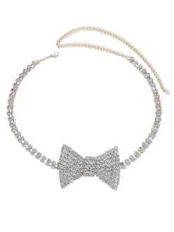 Necklaces*Mew Mews Fashion Melrose Bow Crystal Choker