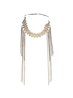 Headwear*Mew Mews Fashion Napa Crystal Fringe Headband