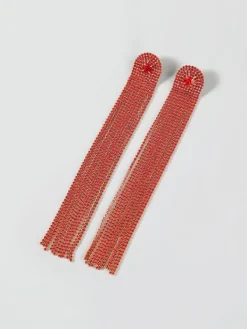 Earrings*Mew Mews Fashion Nola Multi Diamante Tassel Earrings