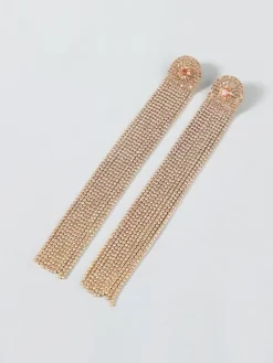 Earrings*Mew Mews Fashion Nola Multi Diamante Tassel Earrings