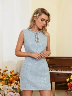 Dresses|Mini Dresses*Mew Mews Fashion Oberon Sequin Vest Dress