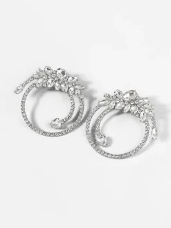 Earrings*Mew Mews Fashion Opal Crystal Circle Earrings