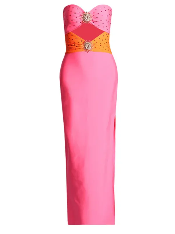 Dresses|Maxi Dresses*Bandage Oriole Crystal Cutout Dress