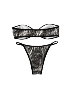Bikini Sets|Swimwear*Mew Mews Fashion Oscar Snake Printed Bikini Two Piece Set