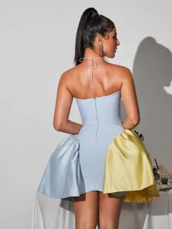 Dresses|Mini Dresses*Bandage Phylo Strapless Flower Mini Dress