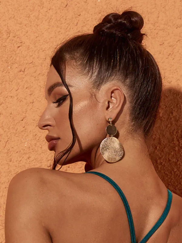 Earrings*Mew Mews Fashion Purnima Round Earrings