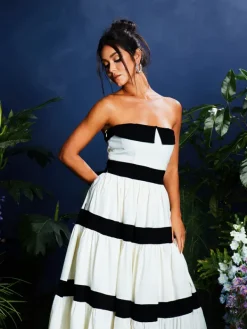Dresses|Maxi Dresses*Mew Mews Fashion Quynh Strapless Bow Maxi Dress