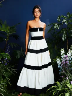 Dresses|Maxi Dresses*Mew Mews Fashion Quynh Strapless Bow Maxi Dress