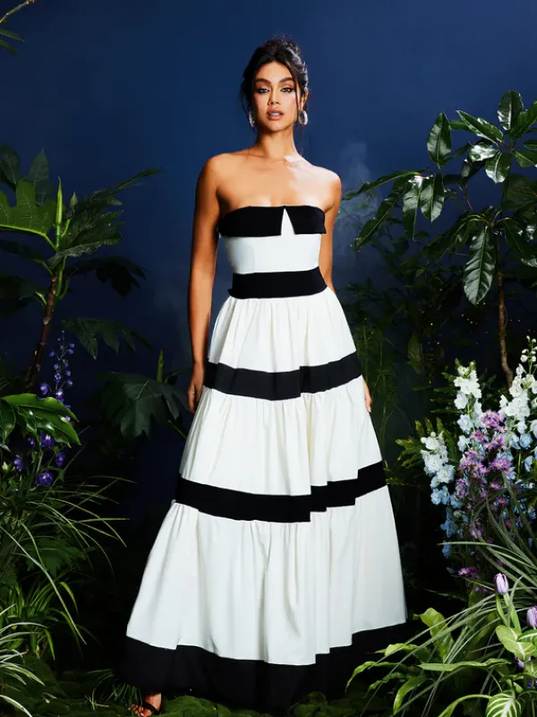 Dresses|Maxi Dresses*Mew Mews Fashion Quynh Strapless Bow Maxi Dress