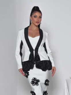 Coats & Jackets|Blazers*Mew Mews Fashion Raekwon Long Sleeve Flower Blazer