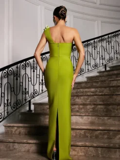 Dresses|Maxi Dresses*Bandage Rajiv One Shoulder Flower Maxi Dress