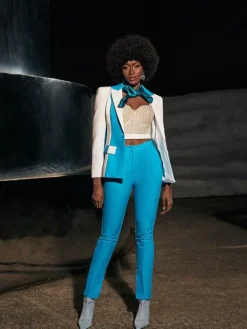 Sets & Co-ords*Mew Mews Fashion Rita Long Sleeve Blazer Set In Blue