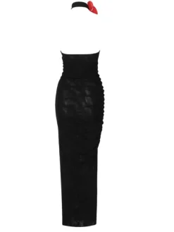 Dresses*Mew Mews Fashion Ruby Halterneck Mesh Maxi Dress