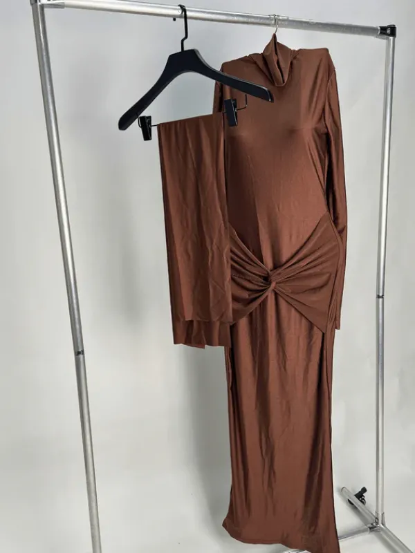Dresses|Maxi Dresses*Mew Mews Fashion Rumaysa Long Sleeve Twisted Maxi Dress
