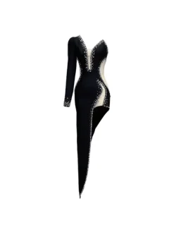 Dresses|Maxi Dresses*Bandage Sabine One Shoulder Embellished Dress