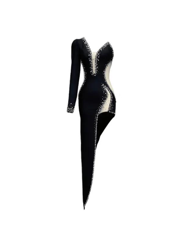 Dresses|Maxi Dresses*Bandage Sabine One Shoulder Embellished Dress