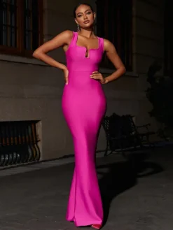 Dresses|Maxi Dresses*Bandage Sadira Maxi Dress In Hot Pink