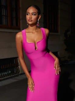Dresses|Maxi Dresses*Bandage Sadira Maxi Dress In Hot Pink
