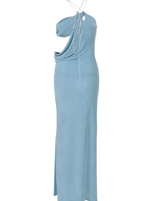 Dresses|Maxi Dresses*Mew Mews Fashion Saelvyn Halterneck Cutout Lace Up Maxi Dress