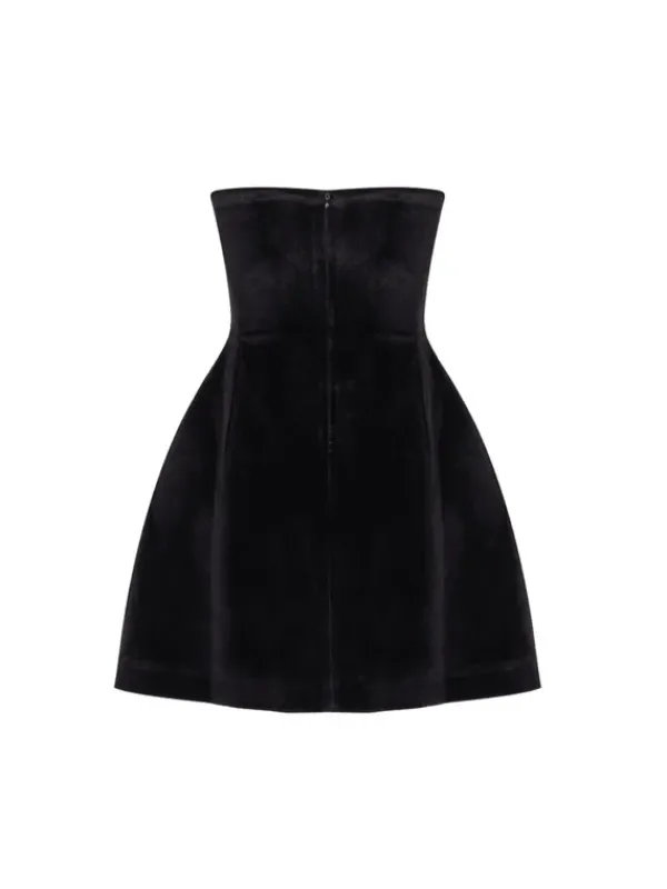 Dresses|Mini Dresses*Mew Mews Fashion Samdi Heart Crystal Velvet Dress