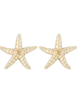Earrings*Mew Mews Fashion Shepherd Starfish Earrings In Beige