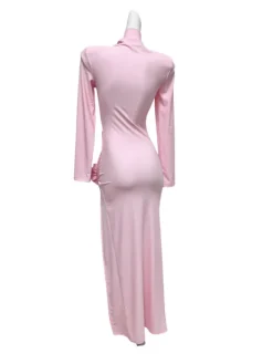 Dresses|Midi Dresses*Mew Mews Fashion Shiphrah Long Sleeve Flower Split Midi Dress