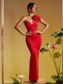 Dresses|Maxi Dresses*Mew Mews Fashion Sonny One Shoulder Flower Maxi Dress