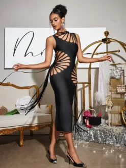 Dresses|Midi Dresses*Bandage Tafari Cutout Midi Dress