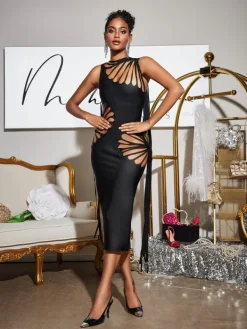 Dresses|Midi Dresses*Bandage Tafari Cutout Midi Dress
