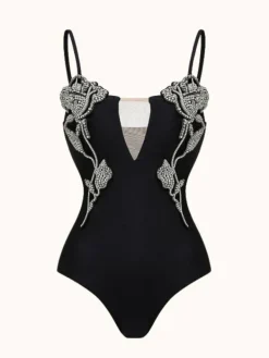 One Piece|Swimwear*Mew Mews Fashion Tanya Crystal One Piece Swimsuit