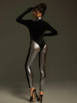 Jumpsuits & Romper*Mew Mews Fashion Tizoc Long Sleeve Velvet Jumpsuit