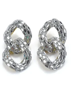 Earrings*Mew Mews Fashion Tyora Circle Crystal Earrings