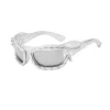 Glasses*Mew Mews Fashion Vered Ruched Sunglasses